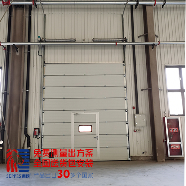 上海安全带有小门的工业提升门 